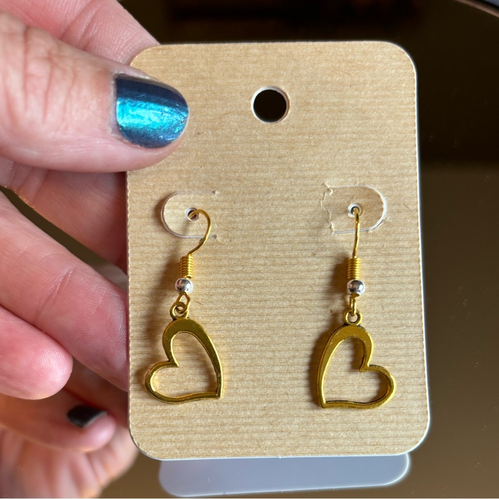 Handmade by Me Heart Earrings
